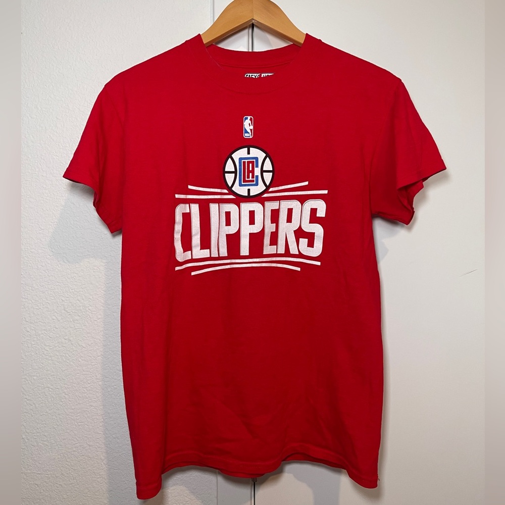 NBA LA Clippers Basketball Red Graphic T-Shirt